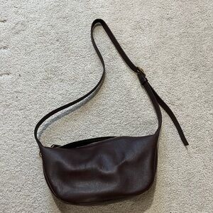 Madewell Chocolate Leather Crossbody Bag